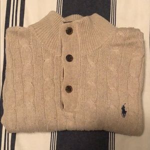 Long sleeve Ralph Lauren, quarter zip.